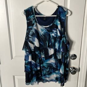 Plus size 4x ruffled tank